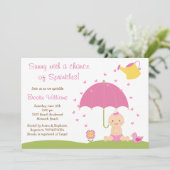 Baby Sprinkle Shower Invitation for Baby Girl | Zazzle