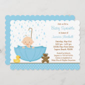 Baby Sprinkle Shower Invitation for Boy (Front/Back)
