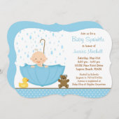 Baby Sprinkle Shower Invitation for Boy (Front/Back)
