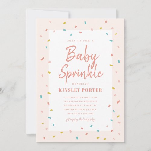 Baby Sprinkle Shower Invitations
