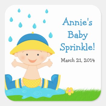 Baby Sprinkle Shower Sticker by eventfulcards at Zazzle