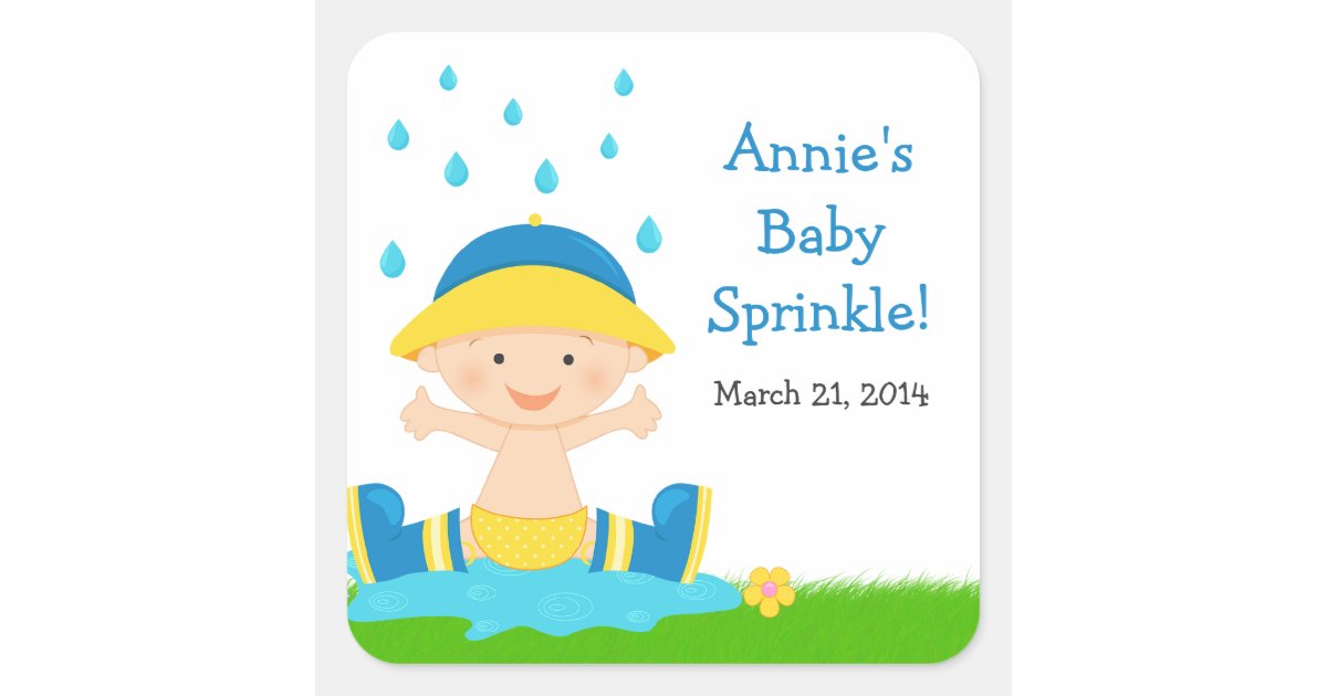 Baby Sprinkle Shower Sticker Zazzle
