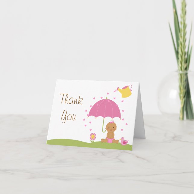 Baby Sprinkle Shower Thank You Card (Front)