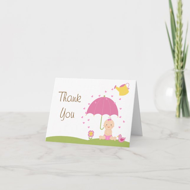 Baby Sprinkle Shower Thank You Card (Front)