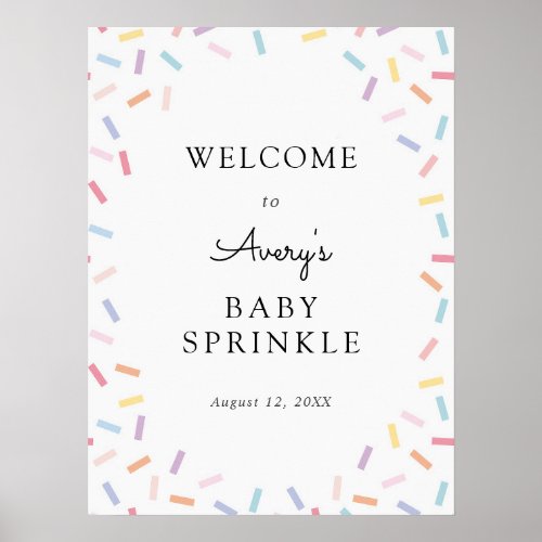 Baby Sprinkle Welcome Sign