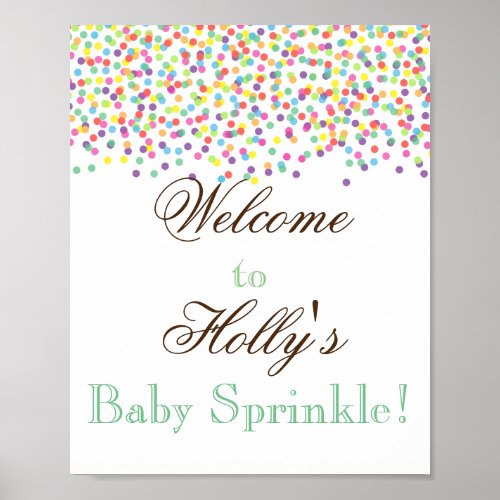 Baby Sprinkle Welcome Sign