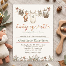Baby Sprinkle Woodland Fox Baby Shower Fall