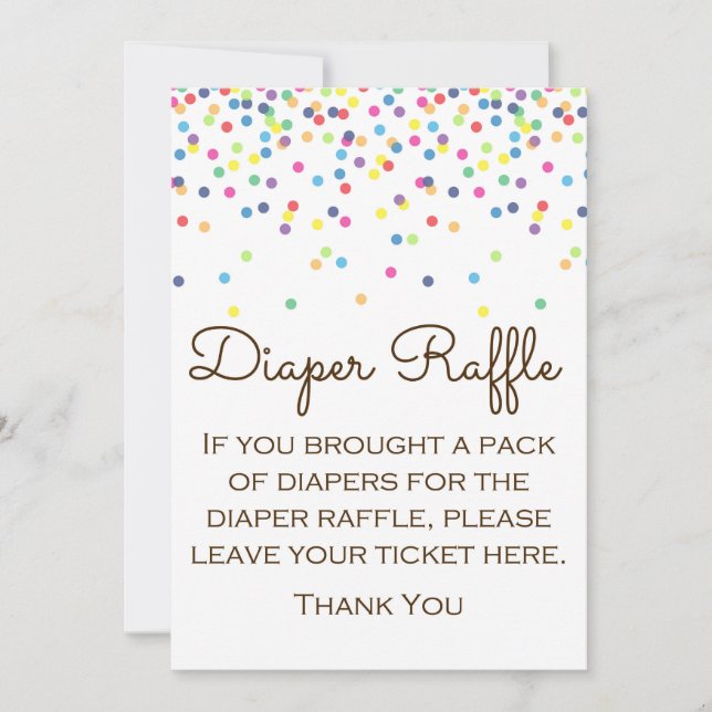 Baby Sprinkled Baby Shower Game Sign Size 5x7" Invitation (Front)