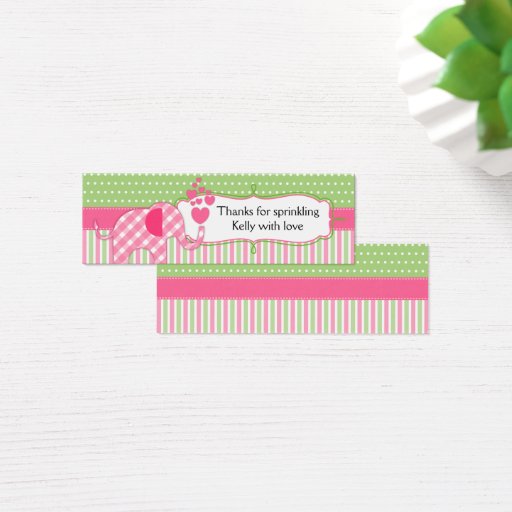 Customizable Baby Sprinkles Baby Shower Thank You Tags Business Cards