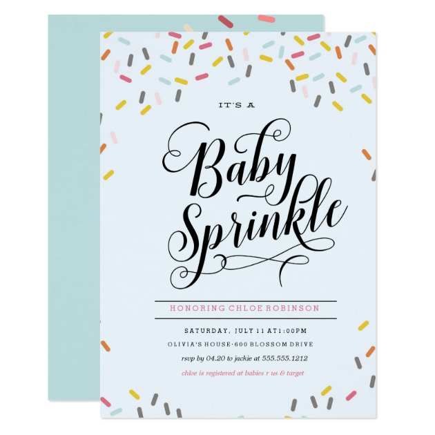 BABY SPRINKLES CONFETTI INVITATION