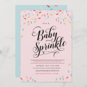 BABY SPRINKLES CONFETTI INVITATION (Front/Back)