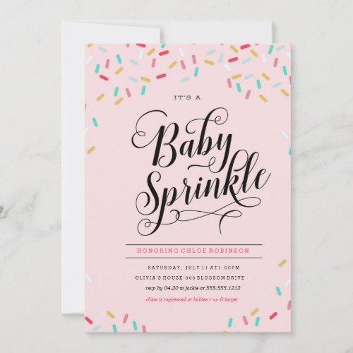 BABY SPRINKLES CONFETTI INVITATION