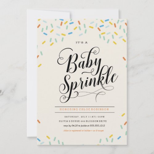 BABY SPRINKLES CONFETTI INVITATION