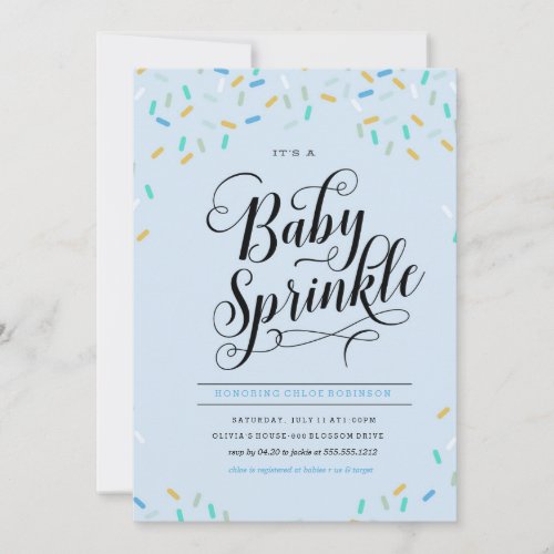 BABY SPRINKLES CONFETTI INVITATION