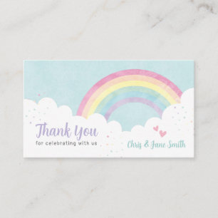 Baby Sprinkles Pastel Rainbow Enclosure Card