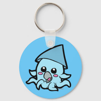 Baby squid blue keychain