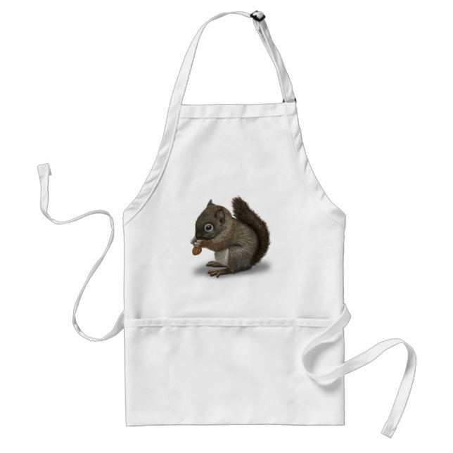 Baby Squirrel Adult Apron (Front)