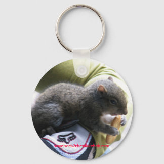 baby squirrel keychain