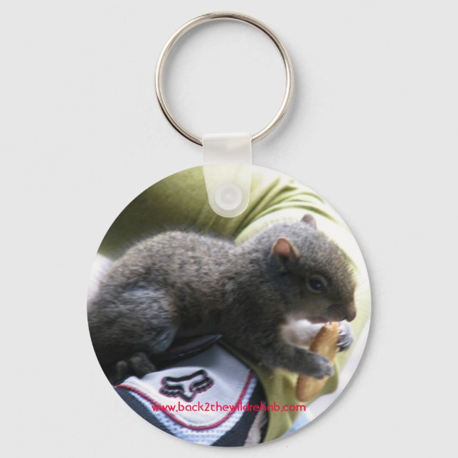 baby squirrel keychain (Front)