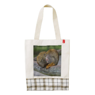 Baby Squirrel Monkey Zazzle HEART Tote Bag