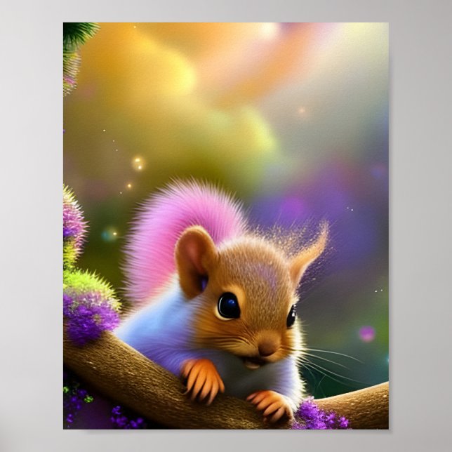 Baby Squirrel Poster (Front)