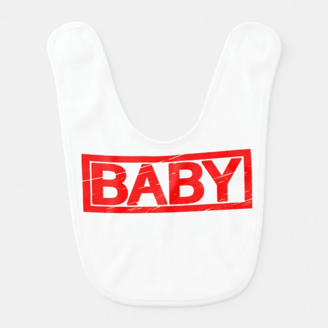Baby Stamp Baby Bib (Front)