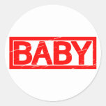 Baby Stamp Classic Round Sticker