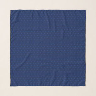 Baby Star of David Pattern Navy Blue Square Head Scarf