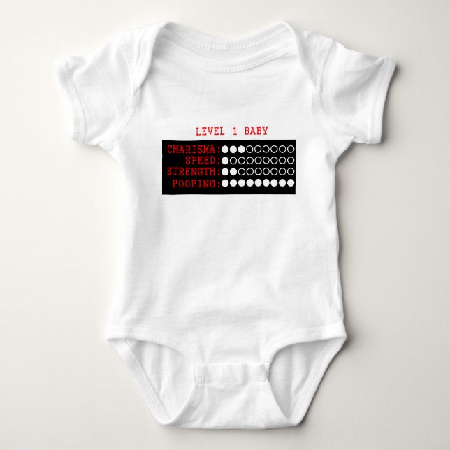 Baby Stats Baby Bodysuit (Front)