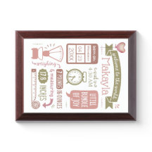 Baby Stats Birth Announcement in Pink