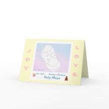 Baby Steps Baby Shower/Birth Greeting Card