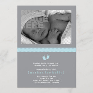 Baby Steps Birth Announcement