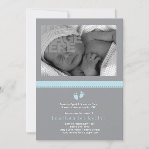 Baby Steps Birth Announcement
