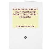  BABY STEPS IS THE KEY CARDS (Back)