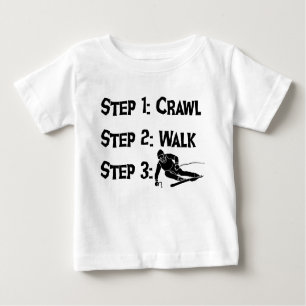 Baby steps ski t-shirt