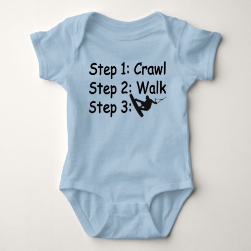 Baby Steps wakeboarding shirt