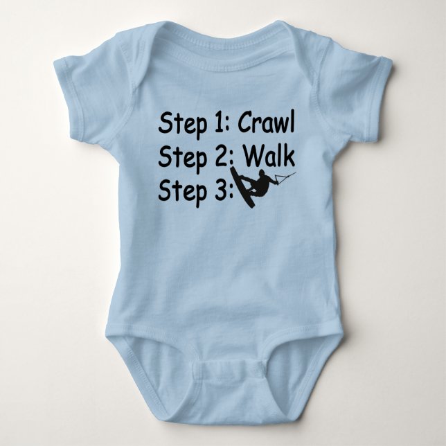 Baby Steps wakeboarding shirt (Front)