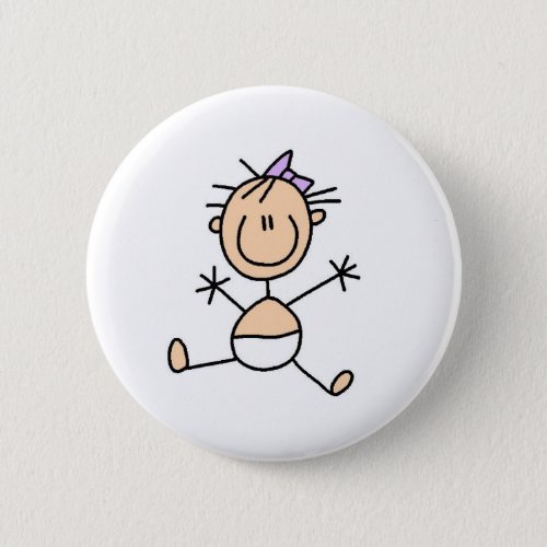 Baby Stick Figure Button