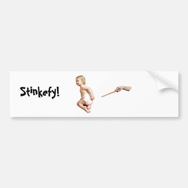 Baby Stinkefy!-bumper sticker (Front)