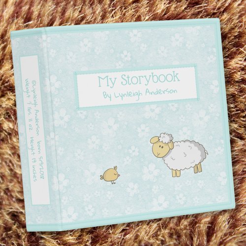 Baby Storybook Scrapbook Album 3 Ring Binder