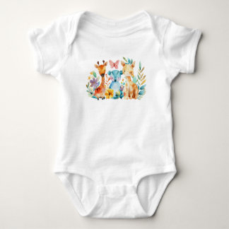 Baby Strampler Animals Baby Bodysuit