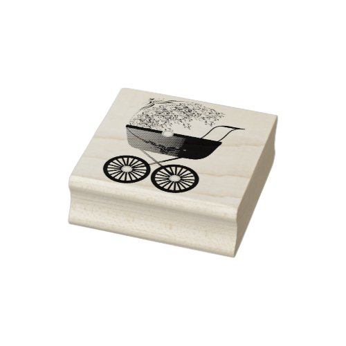 Baby Stroller Carriage Rubber Stamp