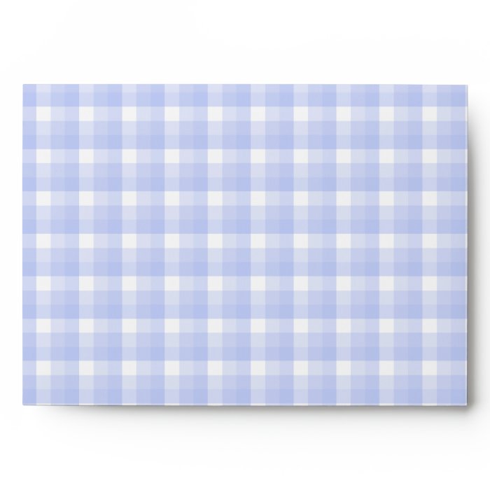 Baby Stroller. Light Blue on Check Pattern. Envelopes