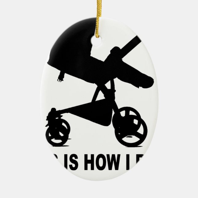 Baby Stroller - This is How I Roll Tees.png Ceramic Ornament (Front)