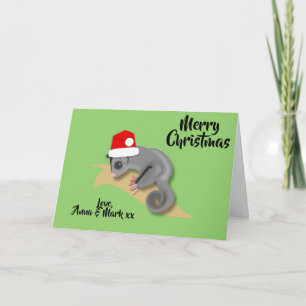 Baby Sugar Glider Christmas Holiday Card