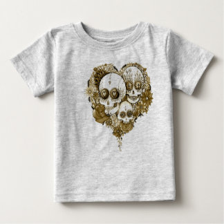 baby sugar skull clothing tattoo style vintage baby T-Shirt
