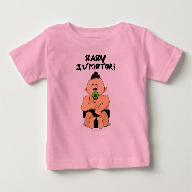 Baby Sumo Wrestler Organic T-Shirt (Front)