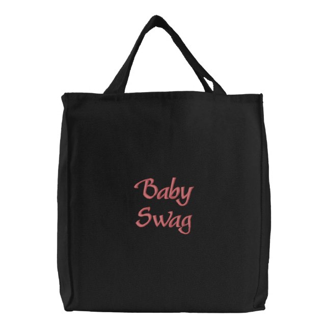 'Baby Swag' Embroidered Tote Bag (Front)