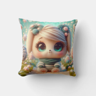 Baby Sweet Bunny Throw Pillow