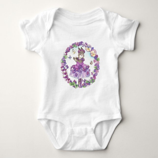 Baby Sweet Violet Baby Bodysuit (Front)